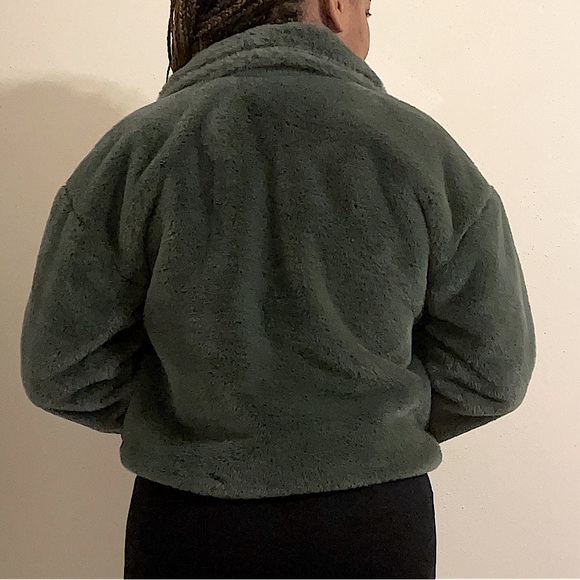 Green Fur Jacket - Picture 3 of 6